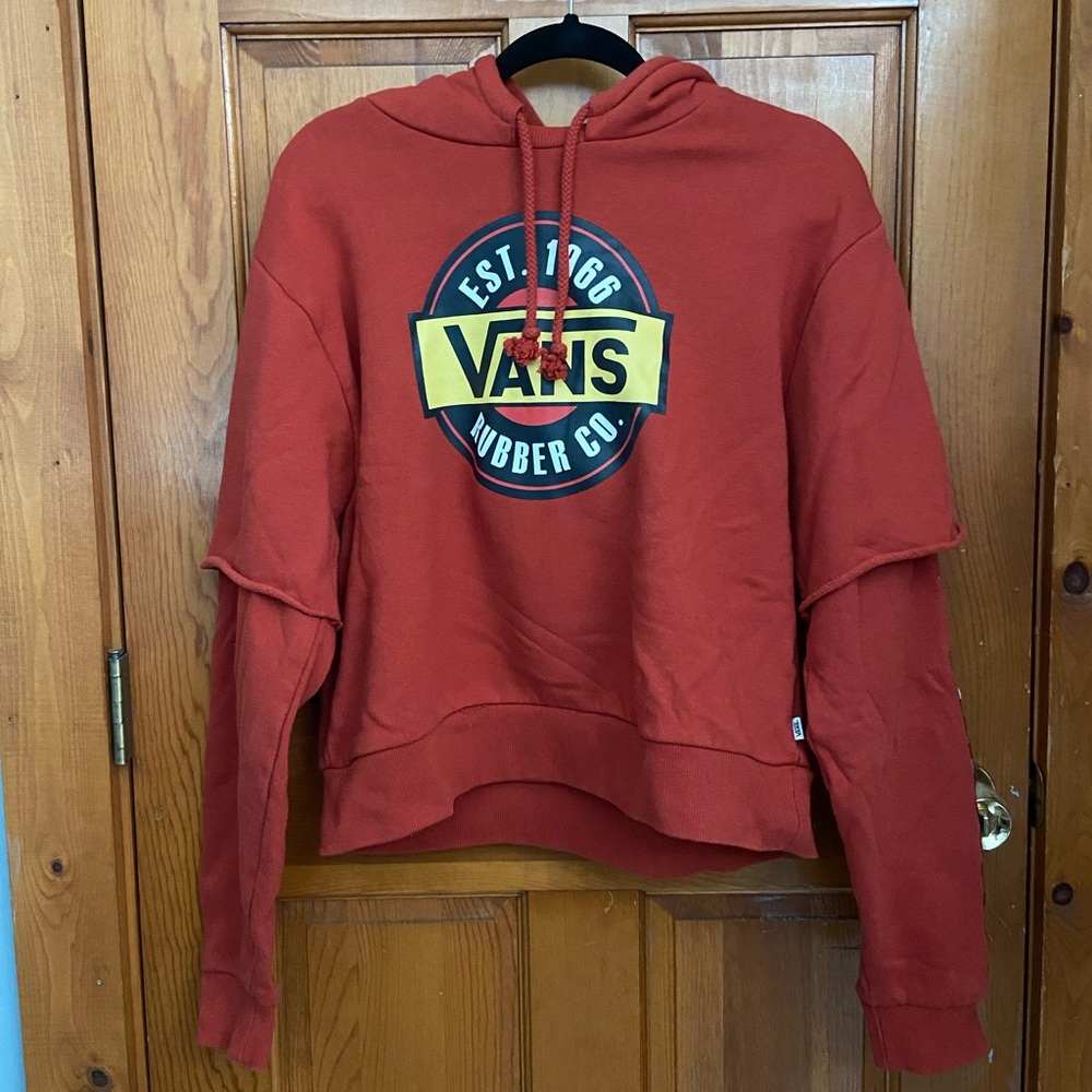 Vans sweatshirt. Red. Size LARGE.